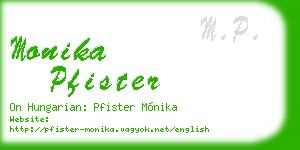 monika pfister business card