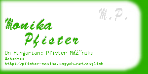 monika pfister business card